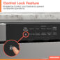 24 in. Built-In Stainless Steel Microwave Drawer Oven (SMD2420MS) Child lock feature infographic
