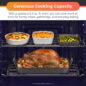 SSR3076SNS 6.3 cu. ft. Slide-in Electric Range Spacious Interior Infographic