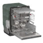 Sharp 24 in. Stainless Steel Dishwasher (SDW6735DNS) 3-Quarter-Right Opened
