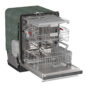 Sharp 24 in. Stainless Steel Dishwasher (SDY6735DNS) 3-Quarter-Right Opened