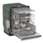 Sharp 24 in. Stainless Steel Dishwasher (SDY6748SNS)3-Quarter-Right Opened
