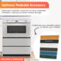 24 in. Built-In Stainless Steel Microwave Drawer Oven (SMD2430MS) Pedestal infographic