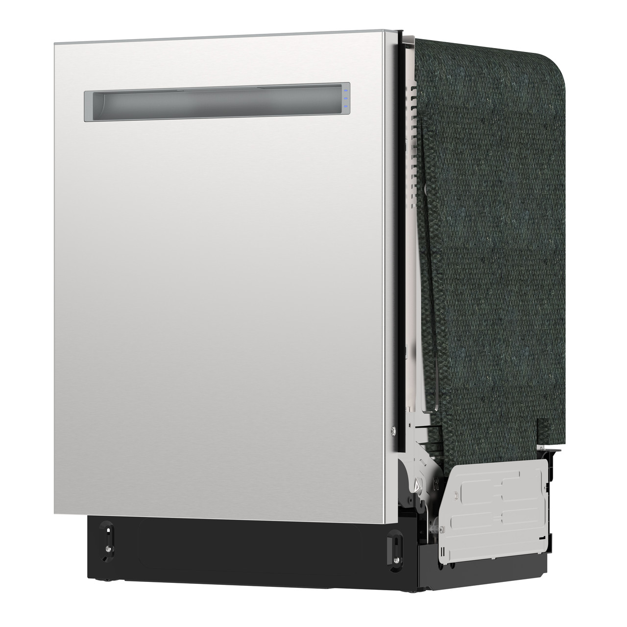 Sharp 24 in. Stainless Steel Dishwasher (SDW6768SMS) 3 Quarter Left Closed