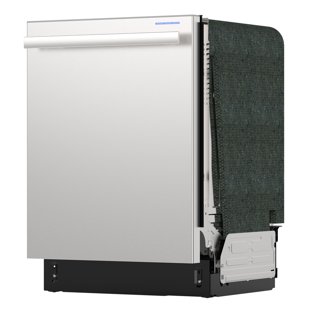 Sharp 24 in. Stainless Steel Dishwasher (SDY6768SMS) 3 Quarter Left Closed