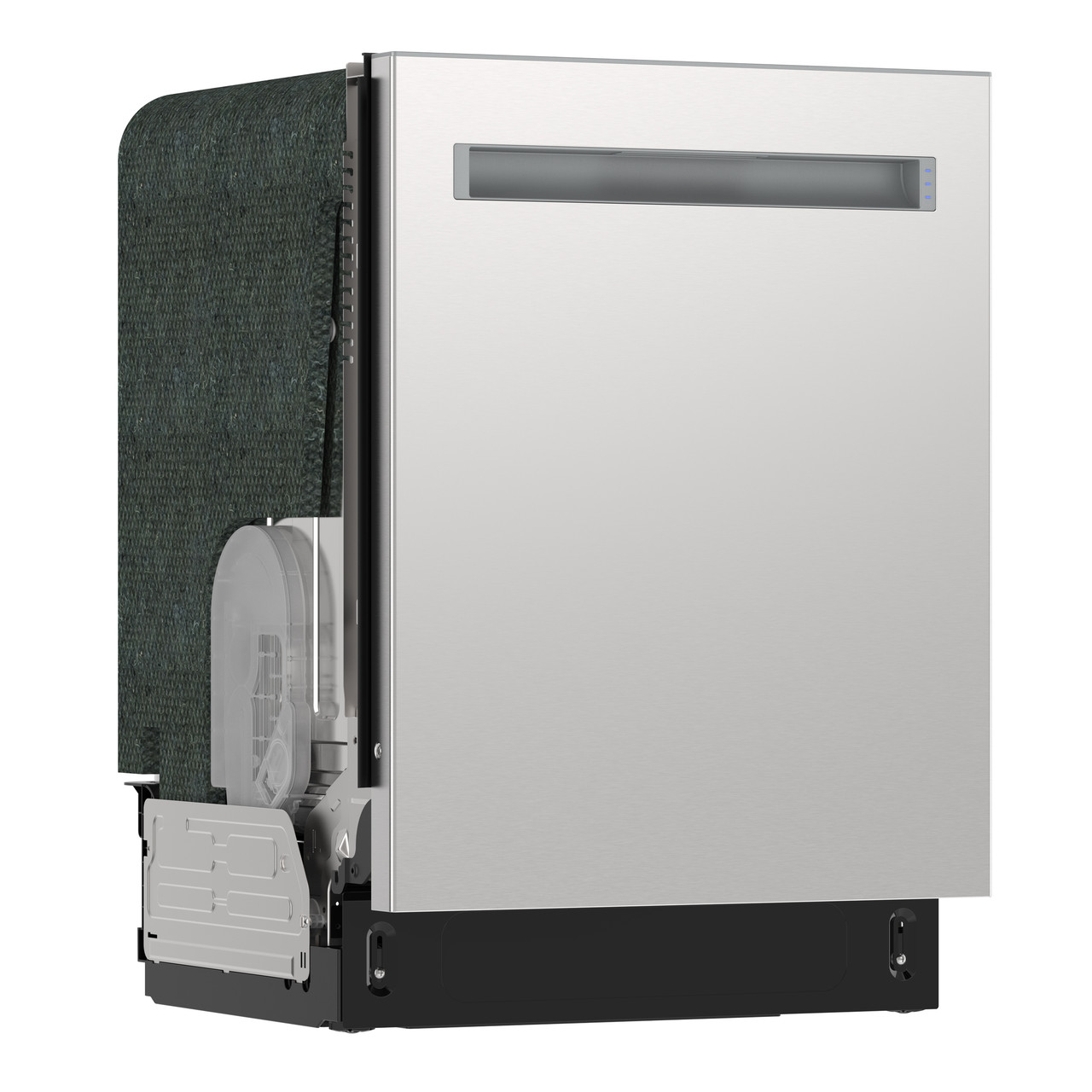 Sharp 24 in. Stainless Steel Dishwasher (SDW6768SMS) 3 Quarter Right Closed