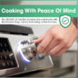 Slide-In Range with Air Fry (SSG3061JS) Illuminated Knobs Infographic