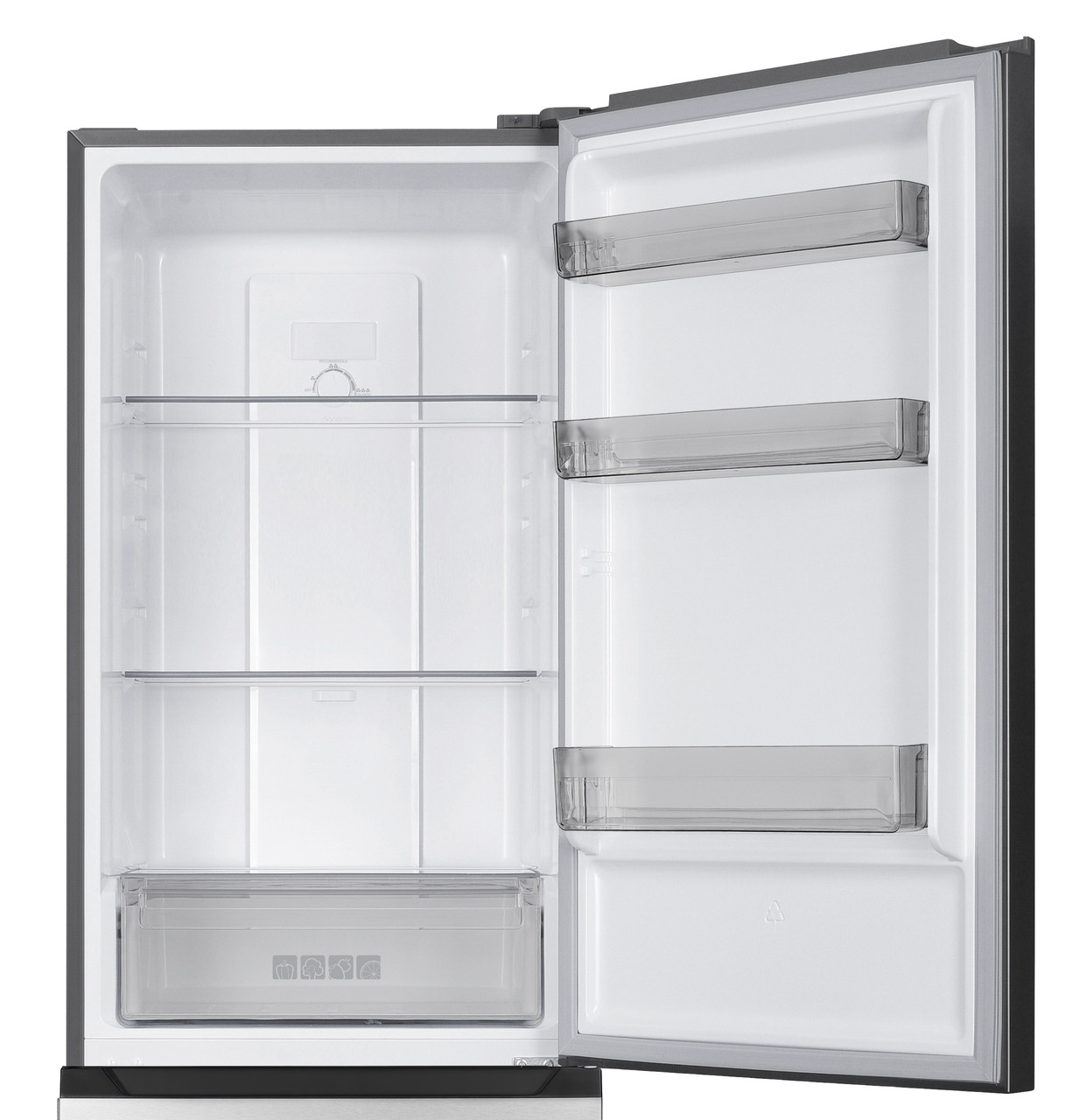 SJB1045SNS head on refrigerator open empty close-up