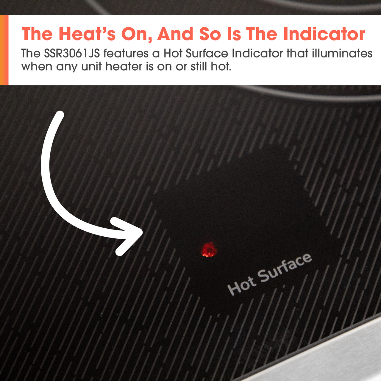 Slide-In Range with Air Fry (SSR3061JS) Hot Surface Indicator