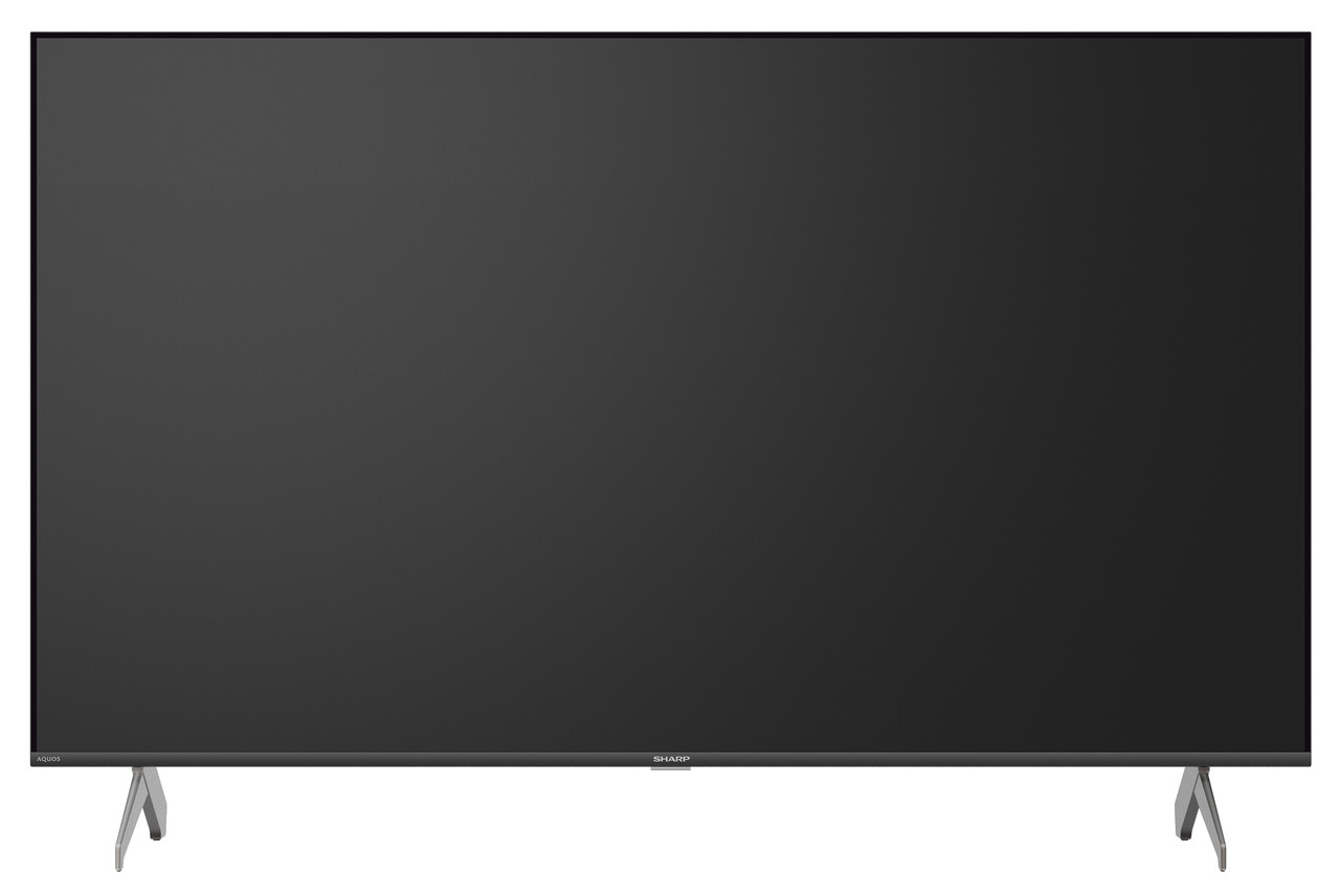 Sharp AQUOS QLED 50” Class (49.5” Diag.) 4K Ultra HD Smart TV (4T-C50HP7050U) Head On Turned Off