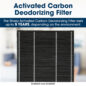 Activated Carbon Deodorizing Filter
The Sharp Activated Carbon Deodorizing Filter lasts up  to 5 years depending on the environment
KC850UW and KC860UW
