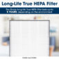Long-Life True HEPA Filter
The Sharp long life True HEPA filter lasts up to 5 years, depending on the environment
KC860U and KC850U