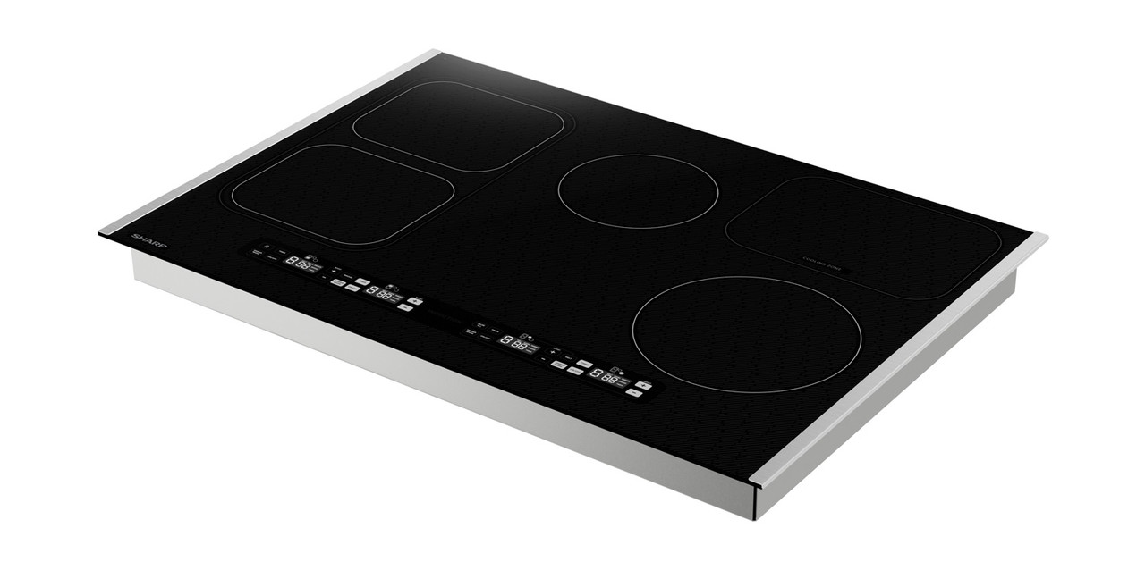 Sharp 30 in. Induction Cooktop (SCH3043GB) angle view no accessories