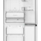 Sharp 24 in. Bottom-Freezer Counter-Depth Refrigerator (SJB1255GS) Head On, Refrigerator and Freezer Door Open