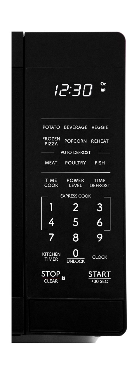 0.7 cu. ft. Carousel Countertop Microwave Oven (SMC0760KB) control panel
