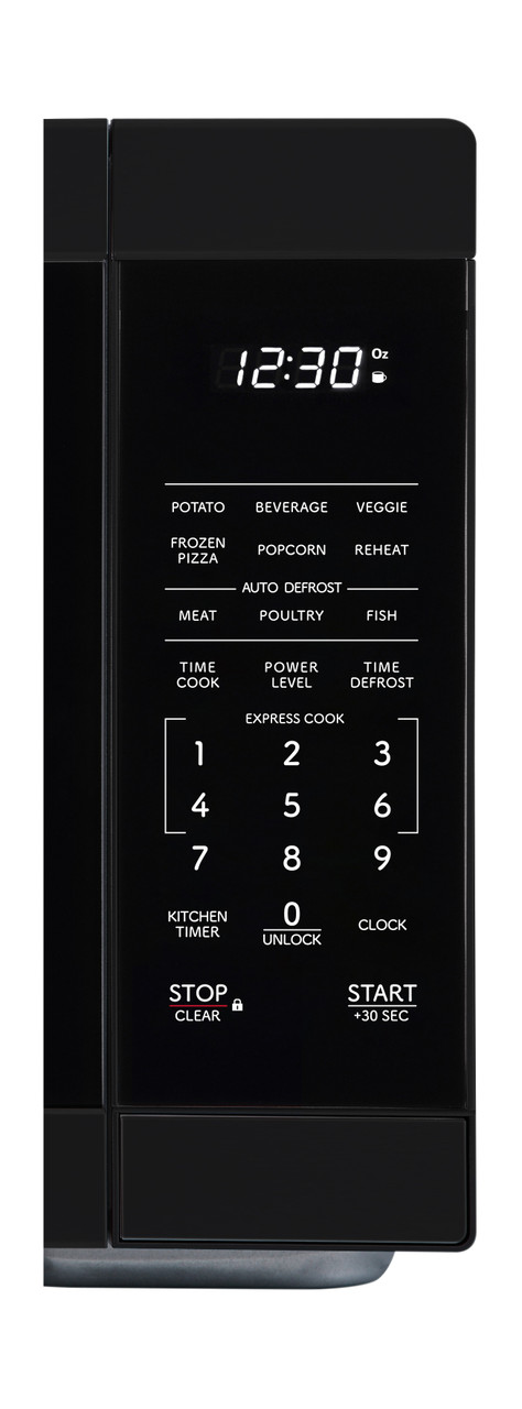 1.1 cu. ft. Black Carousel Countertop Microwave Oven (SMC1161KB) control panel