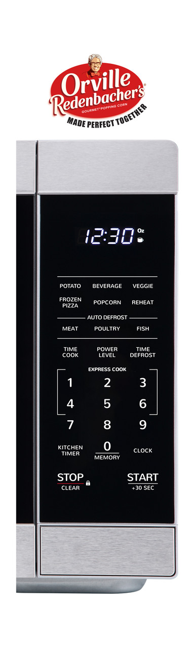 Sharp 1.1 cu. ft. Mid-Size Countertop Microwave Oven (SMC1162HS) control panel