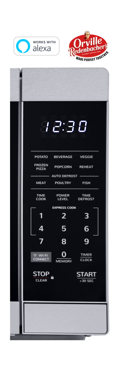1.1 cu. ft. Mid-Size Countertop Microwave Oven (SMC1169HS) control panel