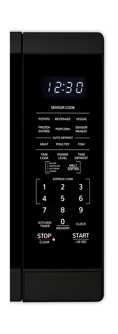 1.4 cu. ft. Black Countertop Microwave Oven (SMC1461HB) control panel