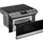 Smart Radiant Rangetop with Microwave Drawer™ Oven (STR3065HS) right angle drawer open