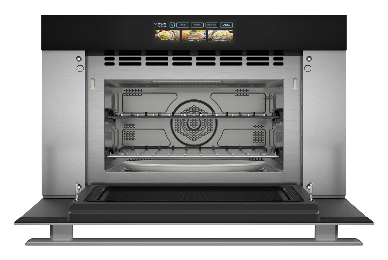 Sharp Celerity™ High-Speed Oven (SWA3099MS) Head on open with racks