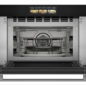 Sharp Celerity™ High-Speed Oven (SWA3099MS) Head on open with rack and roast pan