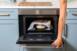 dough proofing in oven