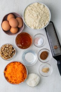 Ingredients for Carrot Cake