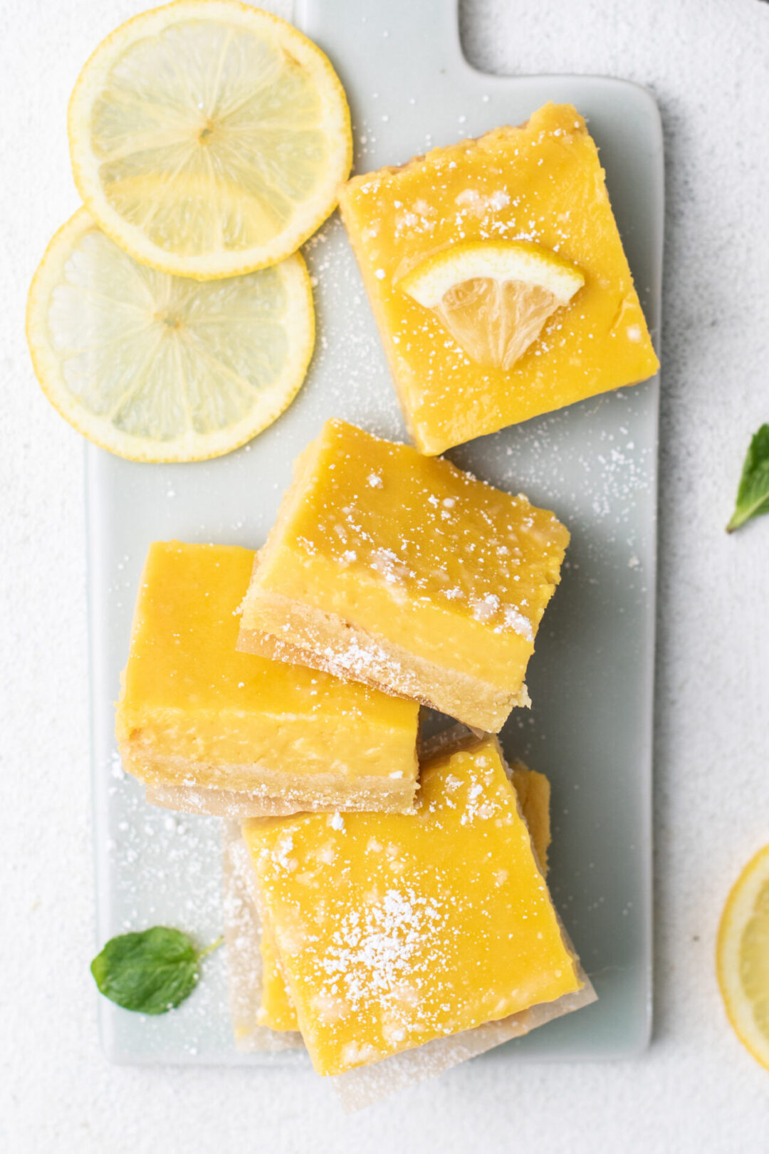 An image of Sunkissed Kitchen's gluten-free lemon bars.
