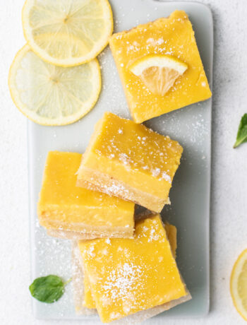 An image of Sunkissed Kitchen's gluten-free lemon bars.