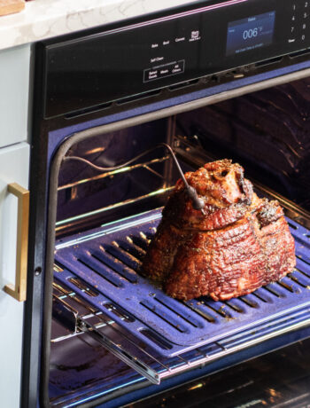 Sunkissed Kitchen's spiral ham recipe in the Stainless Steel European Convection Built-In Single Wall Oven (SWA3052DS)