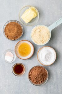 Ingredients for Chocolate Sandwich Cookies