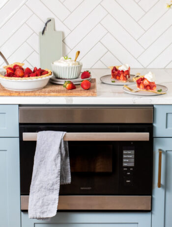 Sharp Superheated Steam Built-in Wall Oven used for Spring recipes.