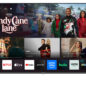 Sharp AQUOS QLED 50” Class (49.5” Diag.) 4K Ultra HD Smart TV (4T-C50HP7050U) Head On Turned On