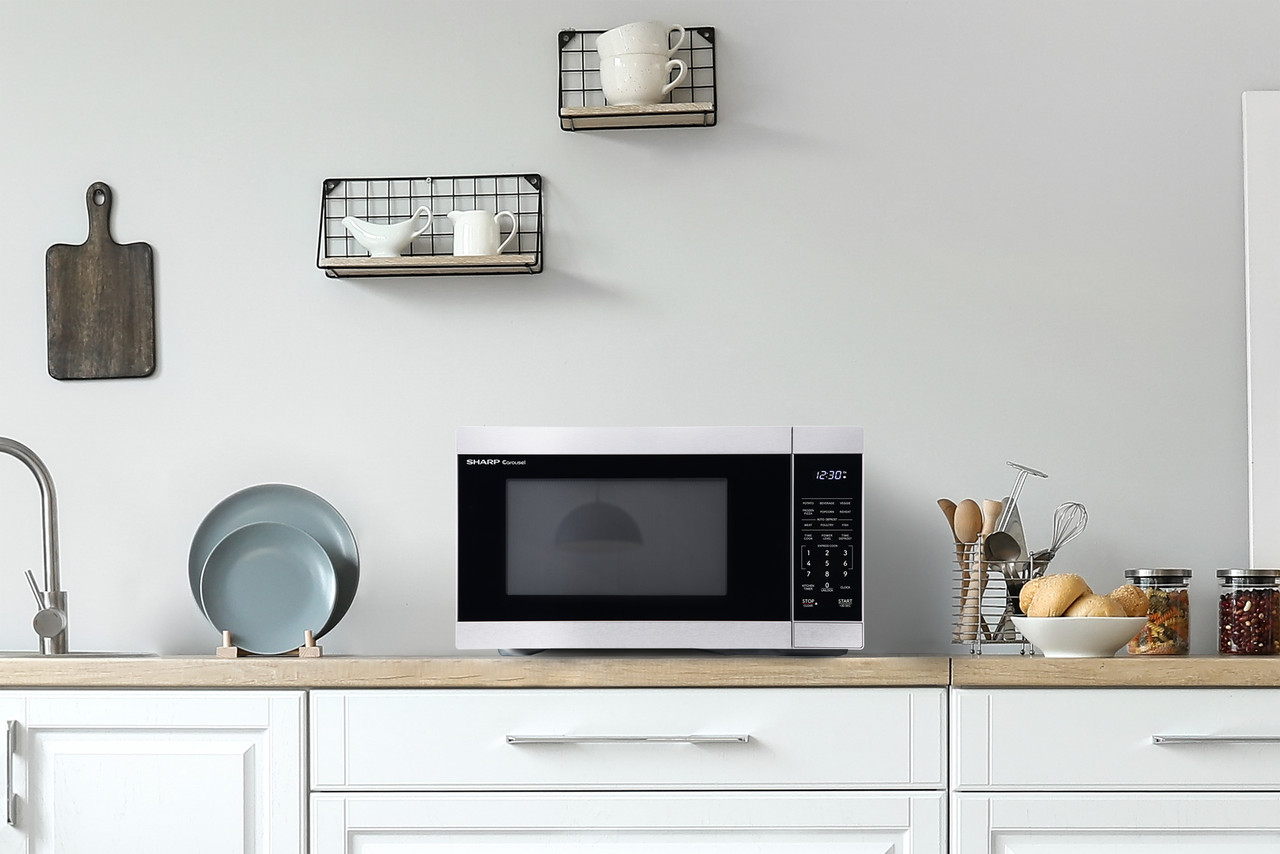1.1 cu. ft. Stainless Steel Carousel Countertop Microwave (SMC1162KS) lifestyle