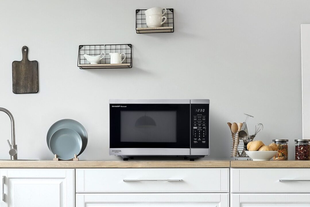 Sharp SMC1469KS Microwave with Inverter in a modern kitchen