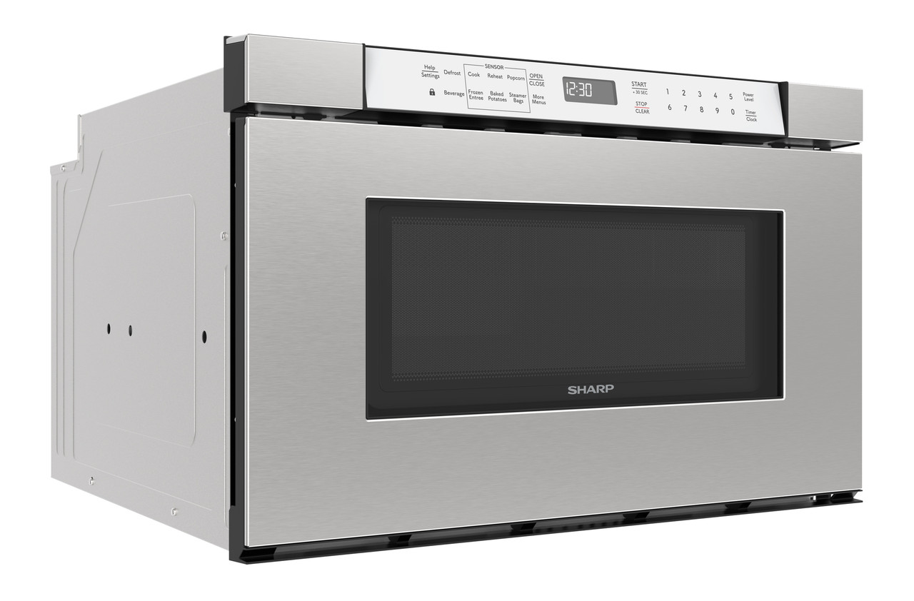 24 in. Built-In Stainless Steel Microwave Drawer Oven (SMD2430MS) 3 quarter right