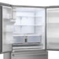 28.9 cu.ft. French 3-Door 36 in. Width Standard Depth Refrigerator with Water Dispenser in Stainless Steel (SJF2955MS) 3QR Open