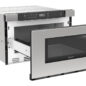 24 in. Built-In Stainless Steel Microwave Drawer Oven (SMD2420MS) 3 quarter right opened