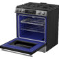 Slide-In Range with Air Fry (SSG3065JS) 3 Quarter Left Open