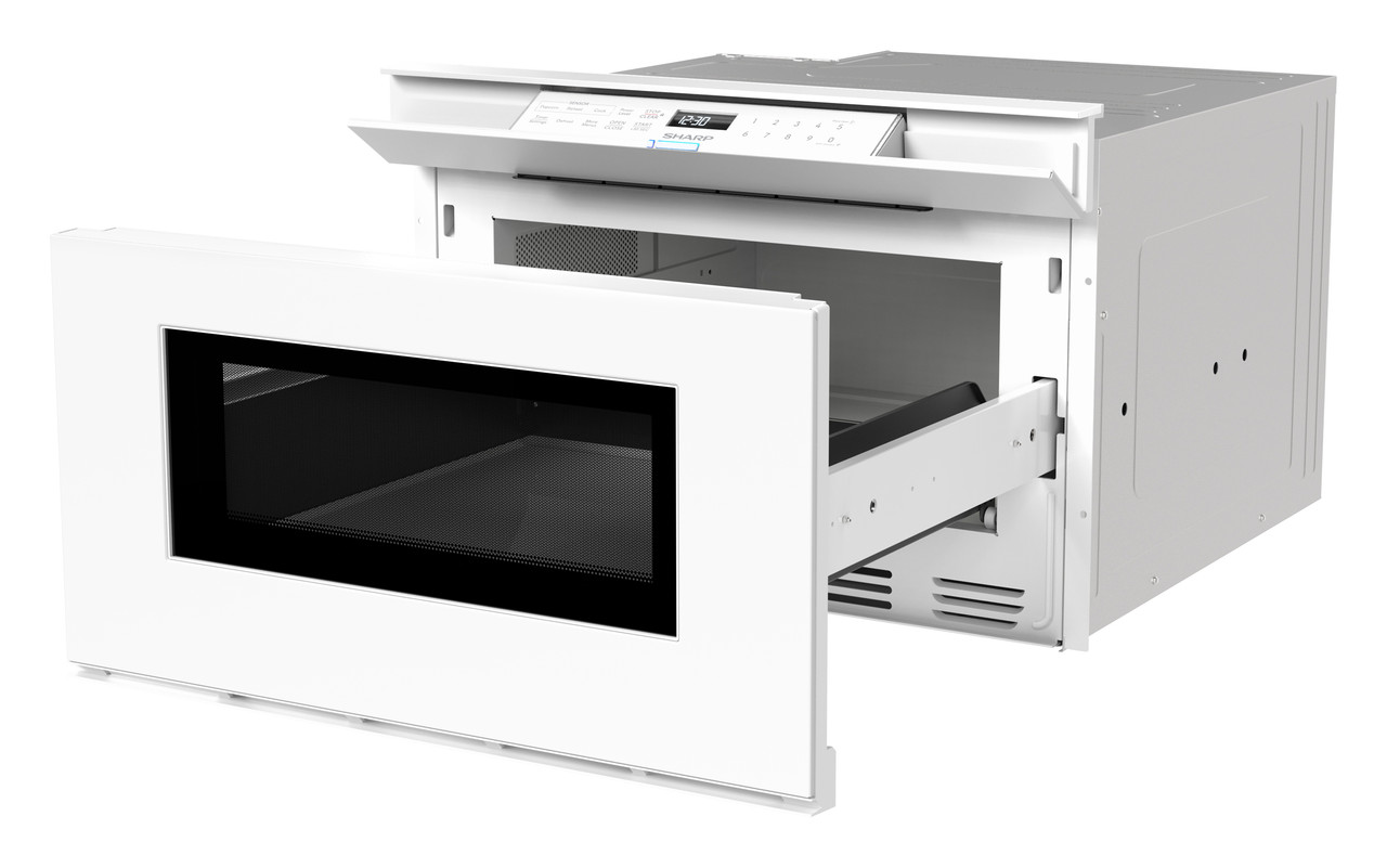 24 in. Smart Microwave Drawer Oven (SMD2479MW) 3 Quarter Left Opened