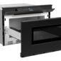24 in. Smart Microwave Drawer Oven (SMD2479MB) 3 Quarter Right Closed