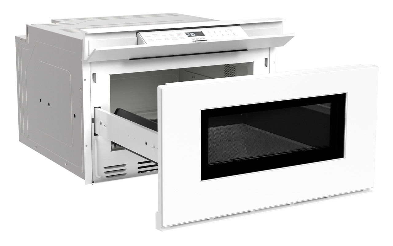 24 in. Smart Microwave Drawer Oven (SMD2479MW) 3 Quarter Right Opened
