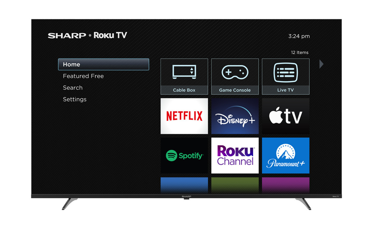 Sharp Roku TV 65" Class 4K Ultra HD with HDR10 (4T-C65EL8UR) head on roku