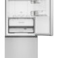 Sharp 24 in. Bottom-Freezer Counter-Depth Refrigerator (SJB1255GS) Head On, Refrigerator Door Open