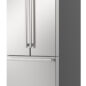 26.5 cu.ft. Counter Depth 36 in. French 3-Door Refrigerator with Internal Water Dispenser in Stainless Steel (SJF2752MS) 3-Quarter Left