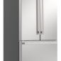26.5 cu.ft. Counter Depth 36 in. French 3-Door Refrigerator with Internal Water Dispenser in Stainless Steel (SJF2752MS) 3-Quarter Right