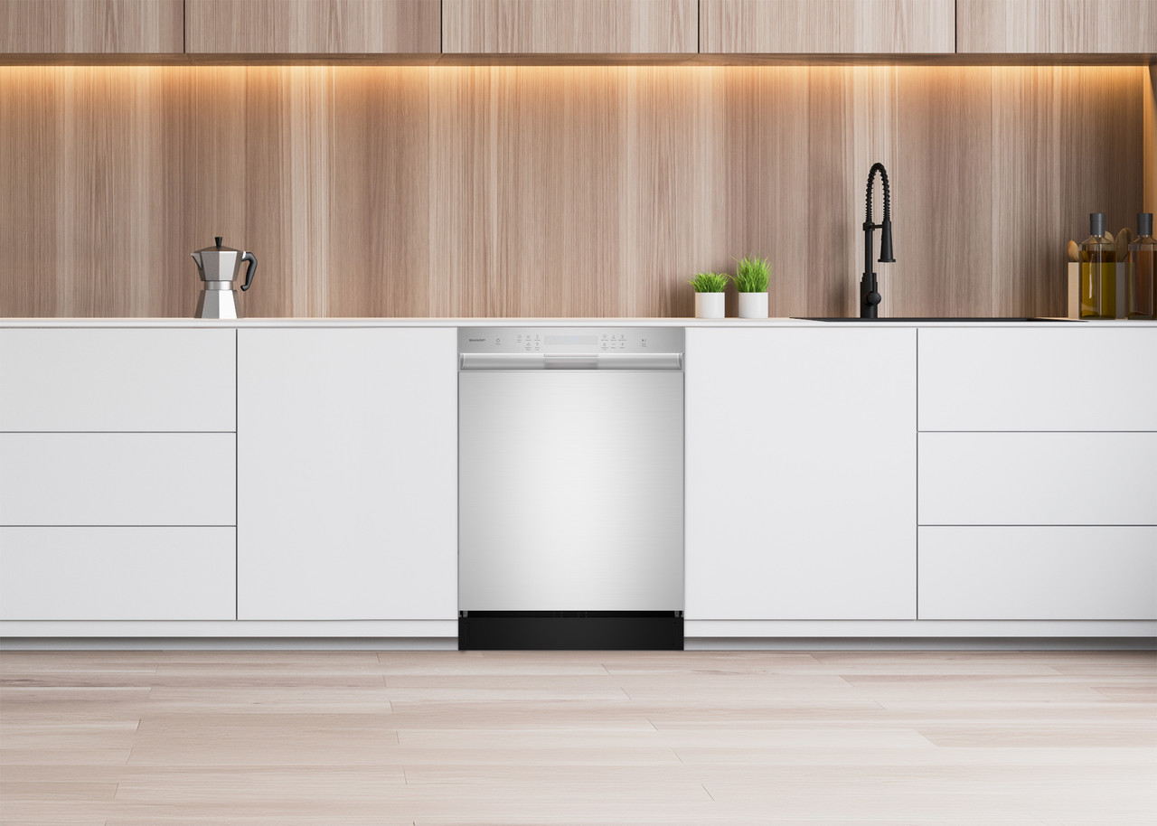 Sharp 24 in. Stainless Steel Hybrid 52dB Dishwasher (SDW6504MS) lifestyle