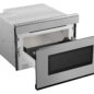 24 in. Smart Microwave Drawer Oven (SMD2479JS) 3QR Open