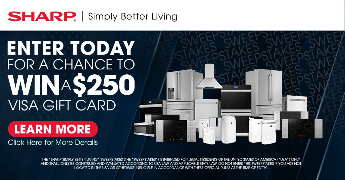Sharp Simply Better Living Sweepstakes Promotion Banner