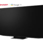 SHARP 75" Class AQUOS XLED 4K Ultra HD Mini LED Google TV (4T-C75FV1U) left angle off